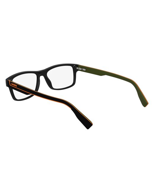 Lacoste Black 001 Optical Frames Bio-Inject Squared Normal for men