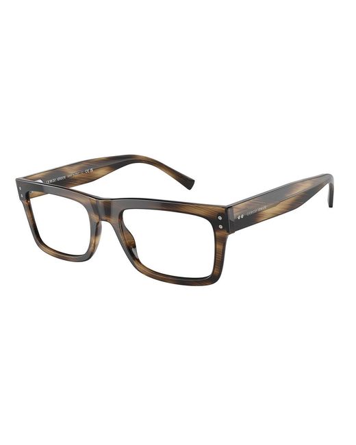 Giorgio Armani Black Ar7232 5409 Optical Frames Acetate Transparent Squared Normal for men