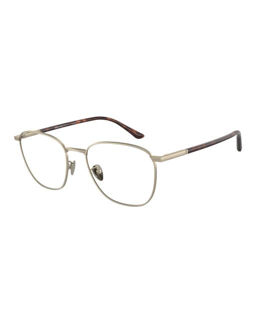 Giorgio Armani Black Ar5132 3002 Optical Frames Steel Transparent Squared Normal for men