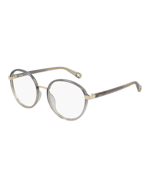 Chloé Black Ch0033O 002 Optical Frames Injected Transparent Round