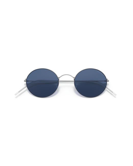 Giorgio Armani Black Ar6115T 300380 Sunglasses Titanium Round for men