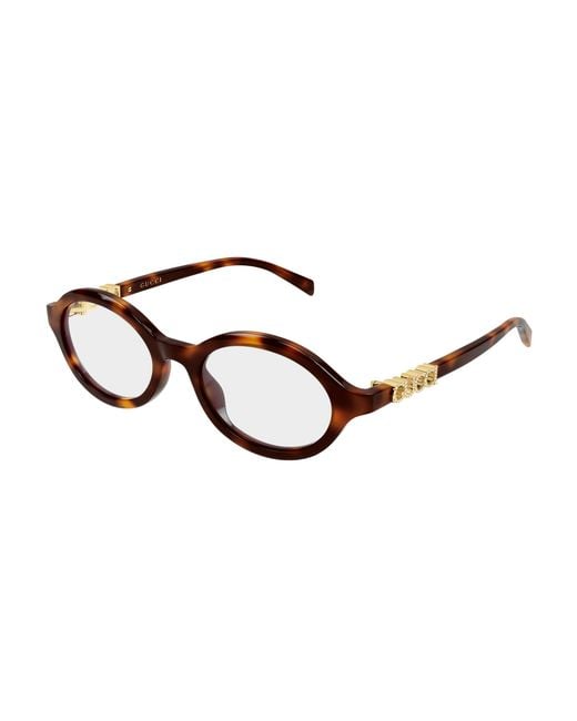Gucci Black Gg2153O 005 Optical Frames Acetate Transparent Round