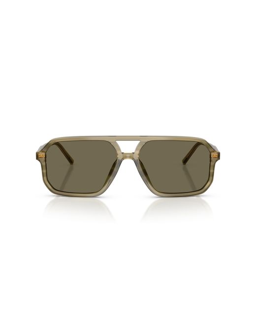 Dolce & Gabbana Black Dg4541 3480/3 Sunglasses Acetate Pilot Normal