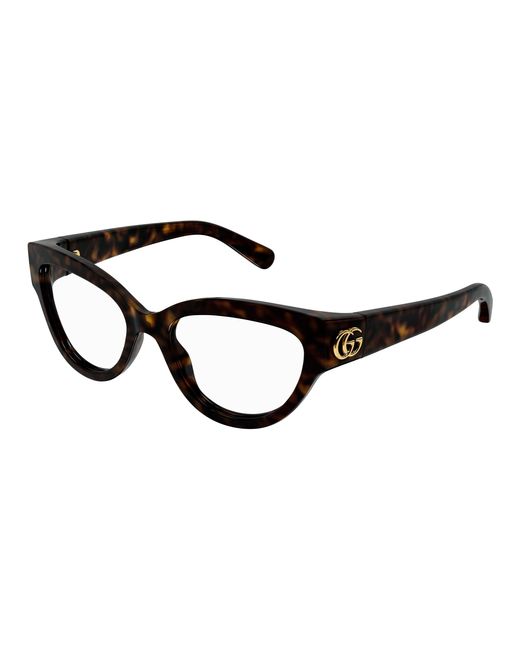 Gucci Black Gg1598O 002 Optical Frames Injected Transparent Cat Eye