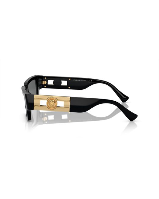 Versace Black Ve4459 Gb1/87 Sunglasses Acetate Squared Normal
