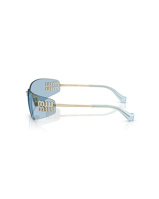 Miu Miu Black Mu A51S Zvn10P Sunglasses Metal Squared Normal