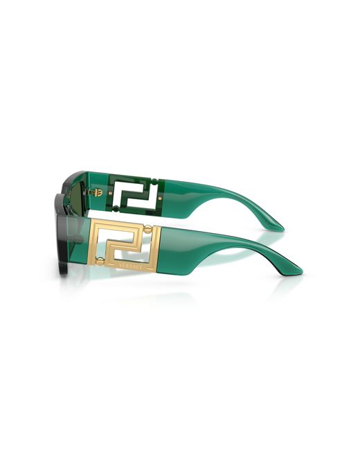 Versace Green Ve4506U 514471 Sunglasses Injected Squared Normal for men