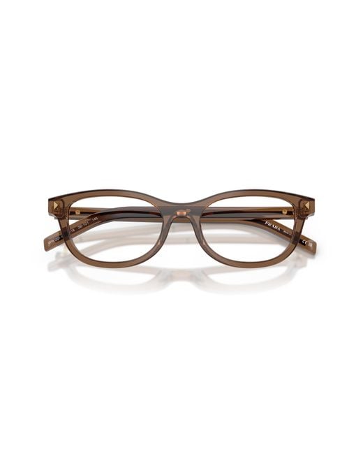 Prada Black Pr D01Vu 28I1O1 Optical Frames Acetate Round Normal