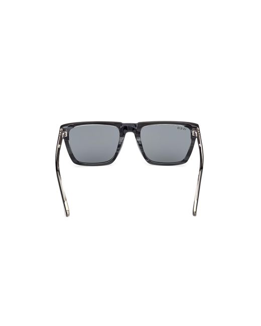 Web Black We0379 20A Sunglasses Acetate Smoke Squared Normal for men