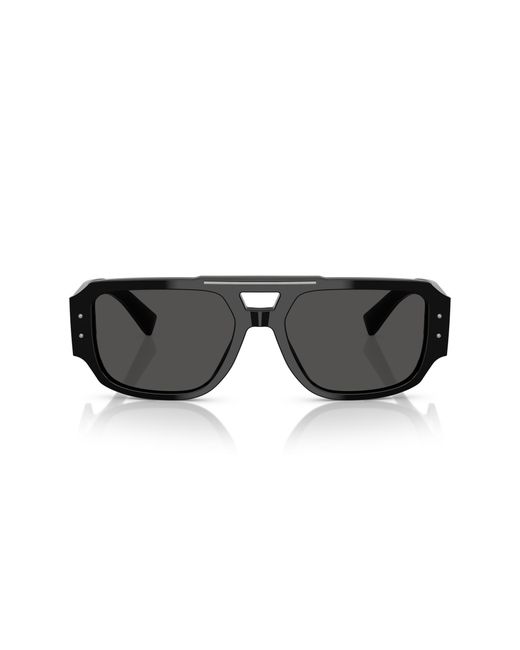 Dolce & Gabbana Black Dg4482 501/87 Sunglasses Acetate Pilot Normal for men