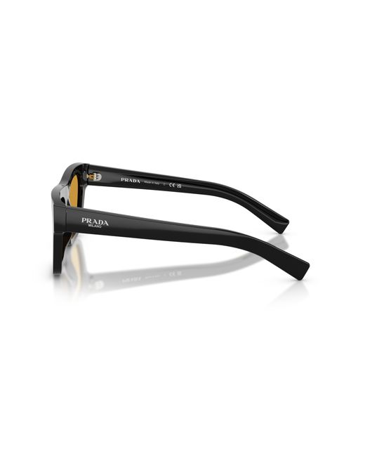 Prada Black Pr C03S 16K50P Sunglasses Acetate Squared Normal for men