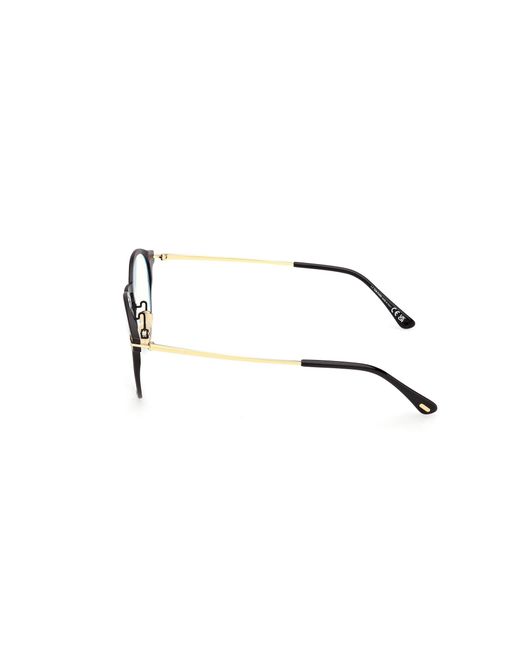 Tom Ford Black Ft6088-B 002 Optical Frames Metal Round Normal for men