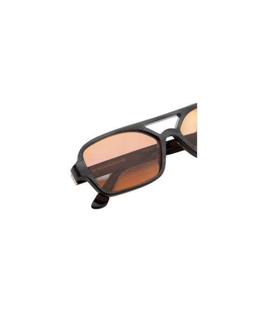 Retrosuperfuture Black 0N4 Vico Cat Sunglasses Acetate Squared Normal