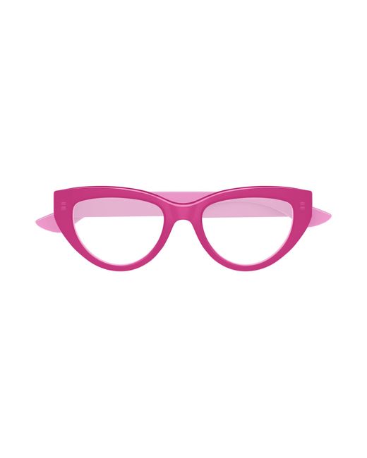 McQueen Black Am0529O 004 Optical Frames Acetate Transparent Cat Eye