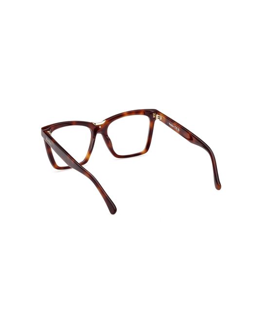 Max Mara Black Mm5111 052 Optical Frames Acetate Squared Normal