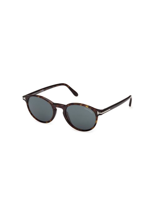 Tom Ford Black Ft1331 Prescott-02 52V Sunglasses Acetate Round Normal for men