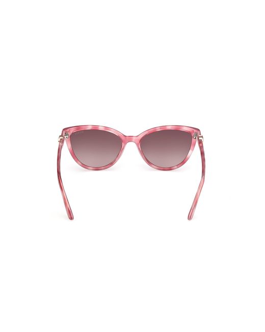 Guess Pink Gu00189 74F Sunglasses Injected Cat Eye Normal