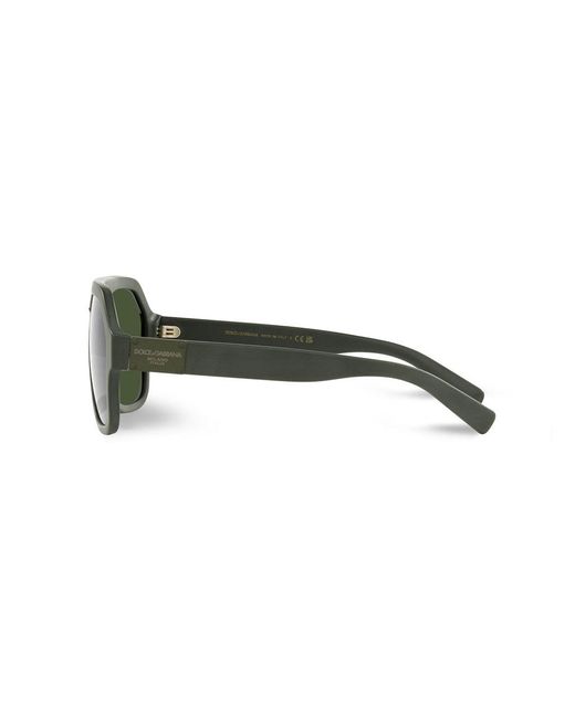 Dolce & Gabbana Green Dg4433 329771 Sunglasses Acetate Pilot Normal for men