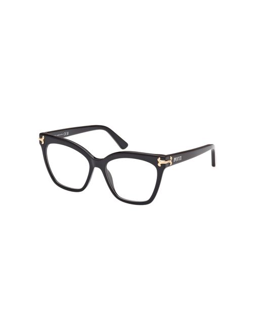 Emilio Pucci Black Ep5235 001 Optical Frames Acetate Butterfly Normal