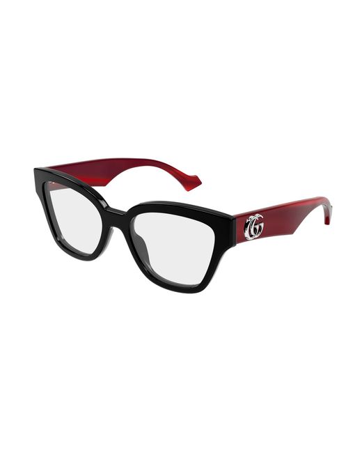 Gucci Black Gg1424O 013 Optical Frames Acetate Transparent Round