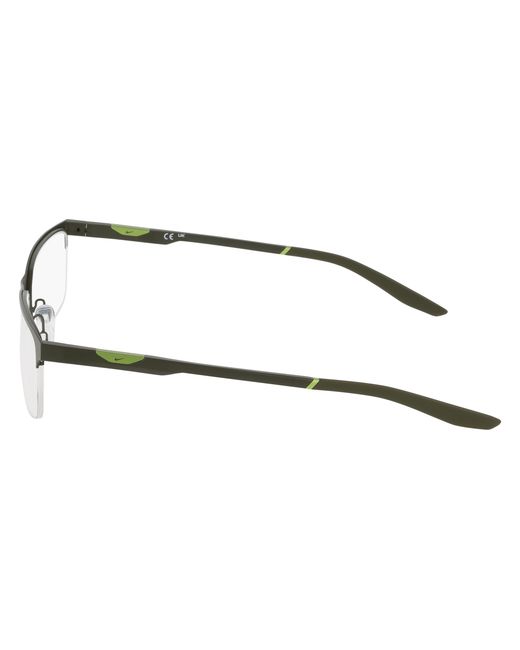 Nike Black 8144 001 Optical Frames Metal Squared Normal for men