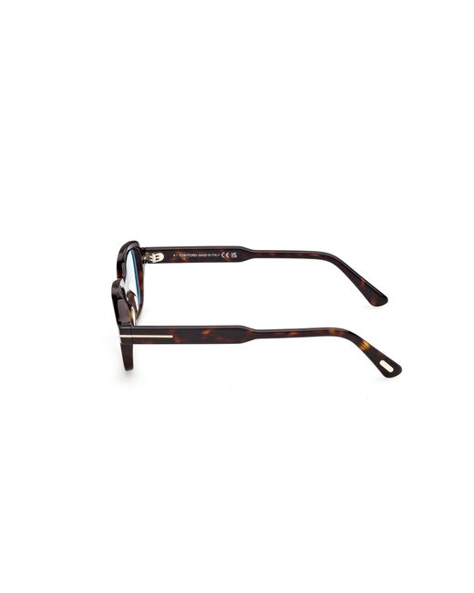 Tom Ford Black Ft6123-B 052 Optical Frames Acetate Geometric Normal for men