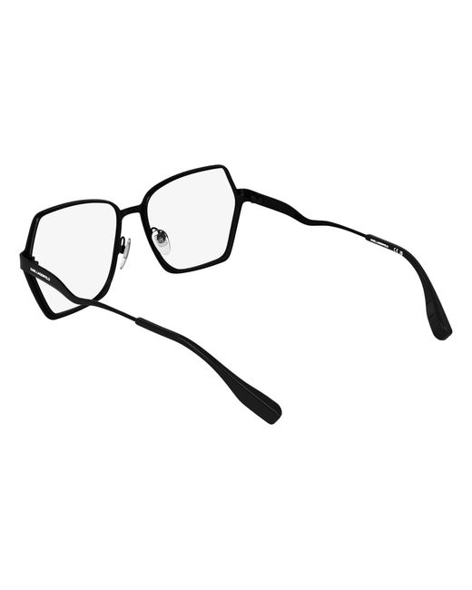 Karl Lagerfeld Black Kl368 001 Optical Frames Metal Squared Normal