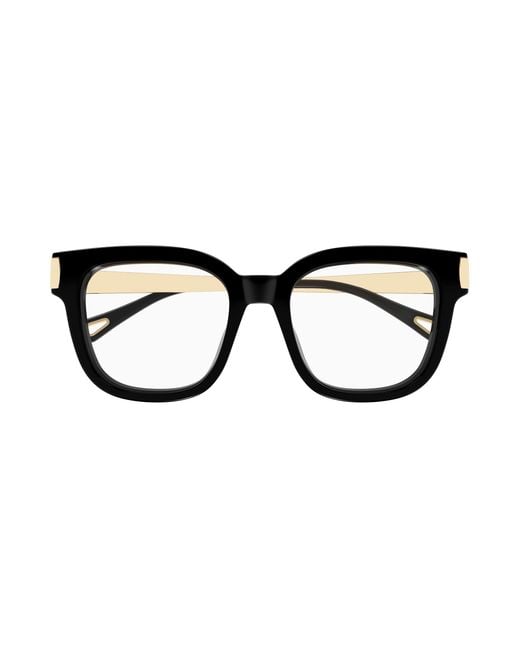 Chloé Black Ch0353O 001 Optical Frames Acetate Transparent Squared