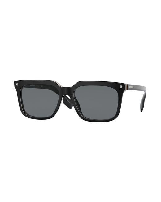Burberry Black Be4337 Carnaby 379887 Sunglasses Acetate Squared Normal for men