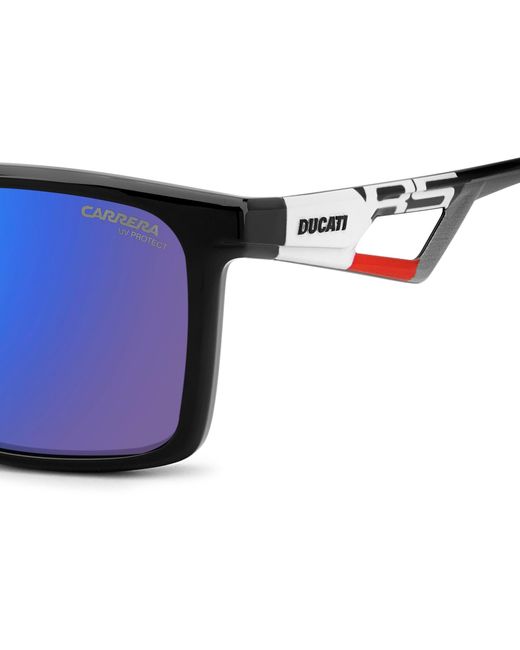 Carrera DUCATI Black Carduc 065/S 80S/Z0 Sunglasses Polyamide Squared Normal Multilayer for men