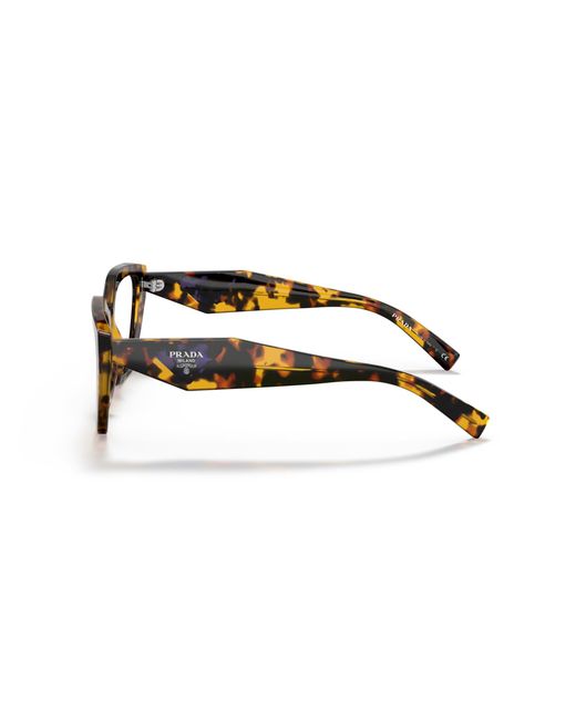 Prada Black Pr 09Yv Vau1O1 Optical Frames Acetate Geometric Normal