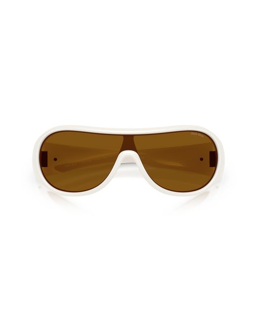 Miu Miu Black Mu B14Su 17K20V Sunglasses Injected Bronze Geometric Normal