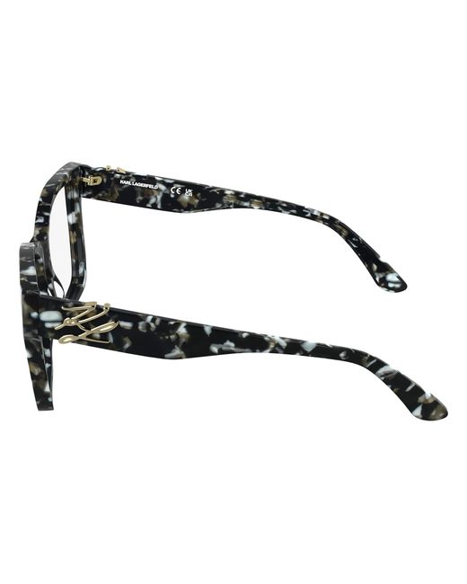 Karl Lagerfeld Black Kl6215 016 Optical Frames Acetate Squared Normal