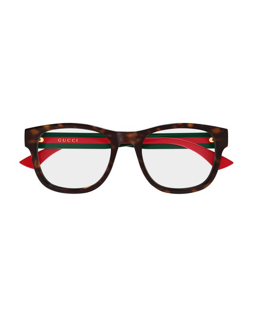 Gucci Black Gg0004Onn 002 Optical Frames Acetate Transparent Squared for men
