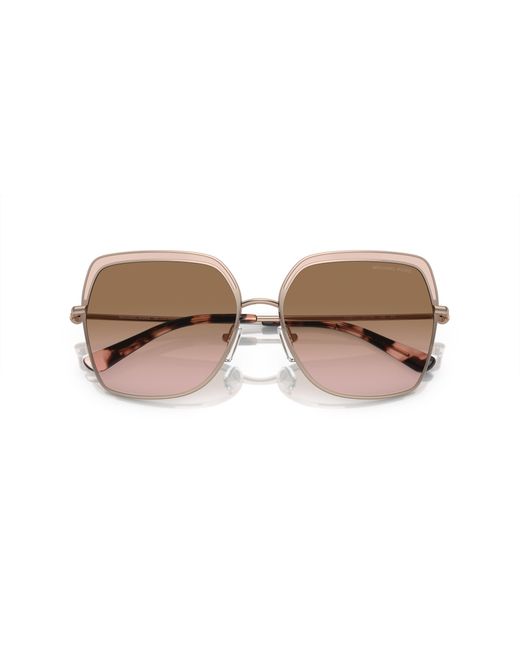 Michael Kors Black Mk1141 Greenpoint 110811 Sunglasses Metal Squared Normal Shaded