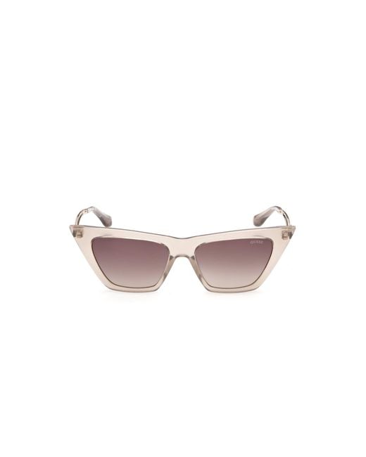 Guess Black Gu00310 59F Sunglasses Injected Cat Eye Normal