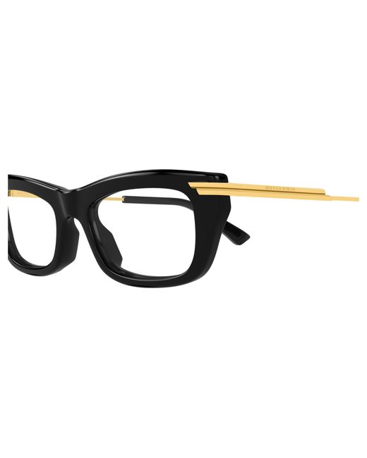 Bottega Veneta Black Bv1371O 001 Optical Frames Acetate Transparent Squared