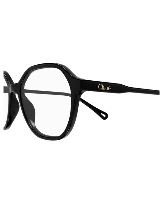 Chloé Black Ch0312O 001 Optical Frames Acetate Transparent Squared