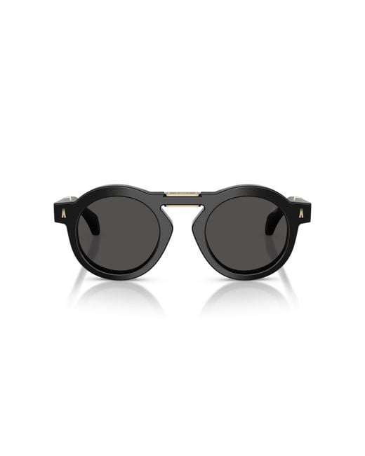 Moncler Black Me6019U Glisse 300187 Sunglasses Acetate Round Normal