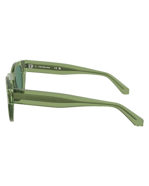 Calvin Klein Green Ckj25601S 305 Sunglasses Acetate Geometric Normal