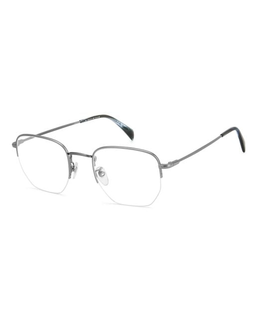 David Beckham Black Db 1153/G R80 Optical Frames Metal Geometric for men