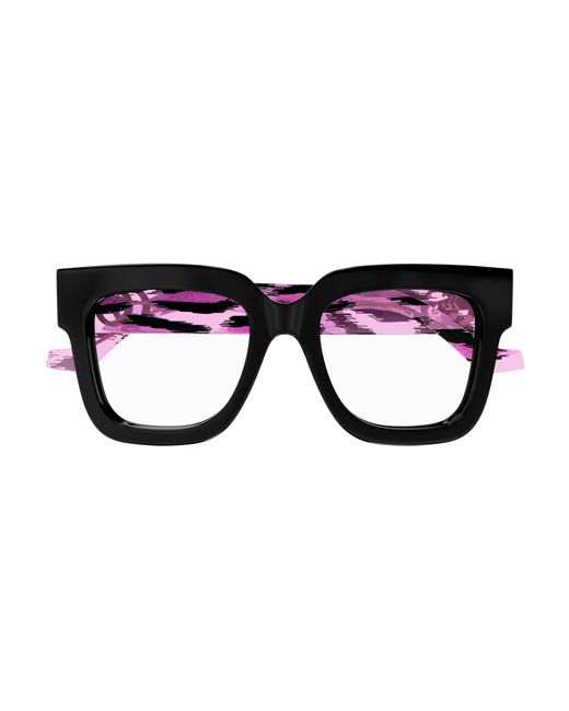 Gucci Black Gg1549O 003 Optical Frames Acetate Transparent Squared