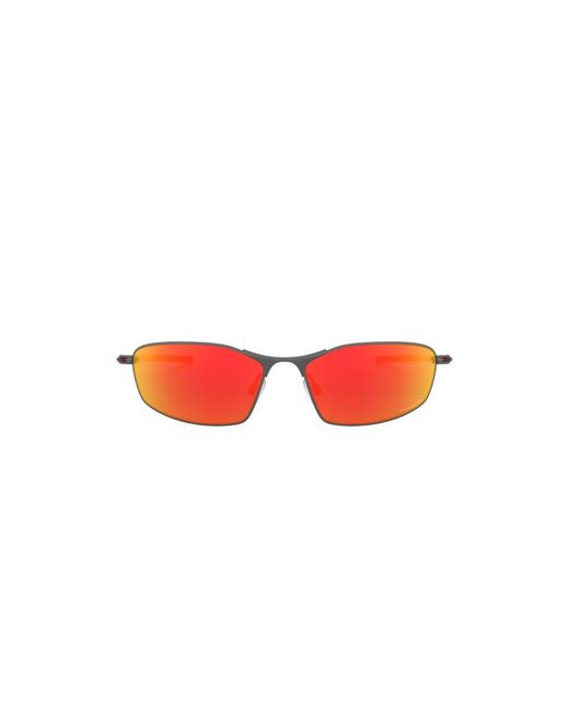Oakley Red Oo4141 Whisker 414102 Sunglasses Metal Round Normal Prizm for men