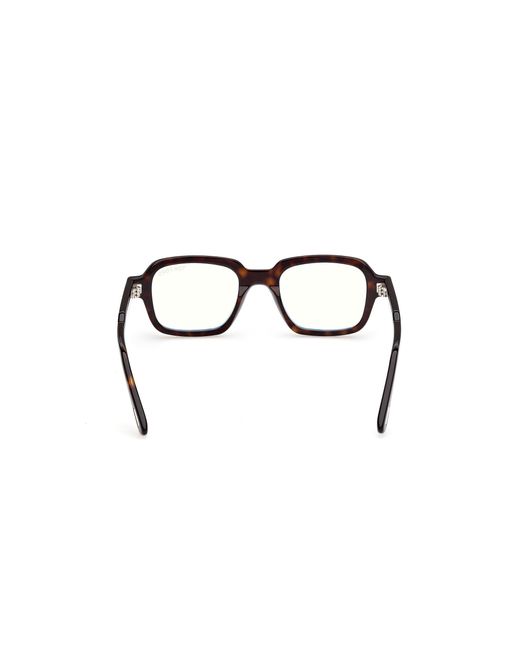 Tom Ford Black Ft6123-B 052 Optical Frames Acetate Geometric Normal for men
