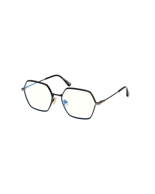 Tom Ford Black Ft6050-B 001 Optical Frames Metal Geometric Normal