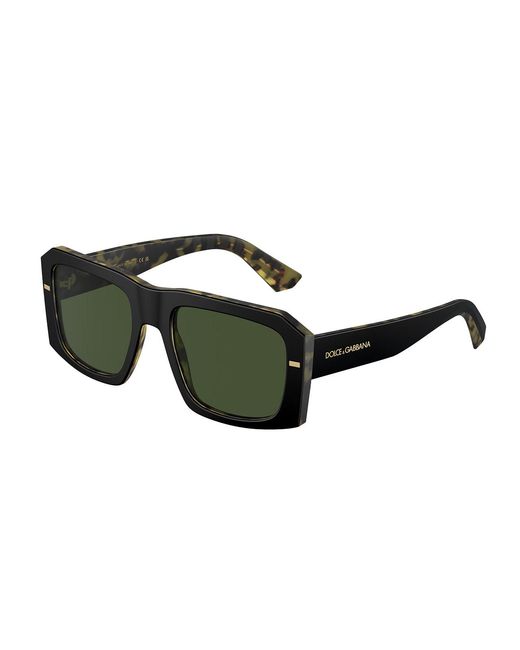 Dolce & Gabbana Green Dg4430 340471 Sunglasses Acetate Squared Normal for men