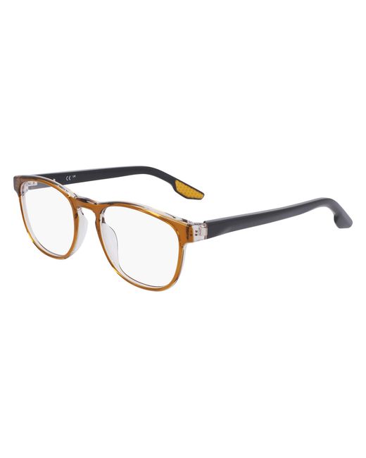 Nike Black 7162 217 Optical Frames Recycled Pet Round Normal for men