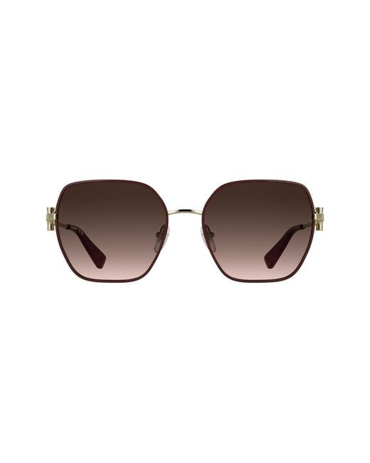 Longchamp Black Lo190S 721 Sunglasses Metal Squared Normal