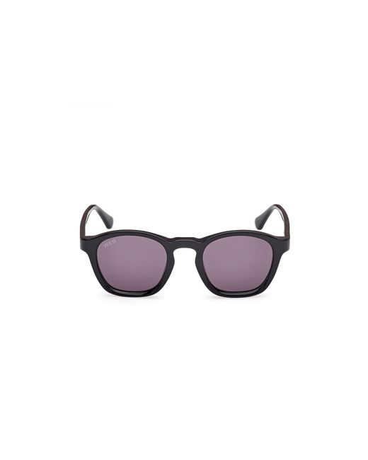 Web Black We0384 05A Sunglasses Acetate Smoke Round Normal for men