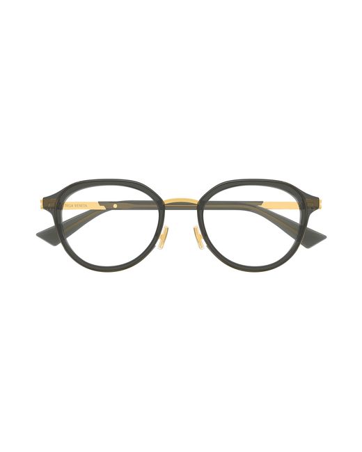 Bottega Veneta Black Bv1377Oa 008 Optical Frames Acetate Transparent Round